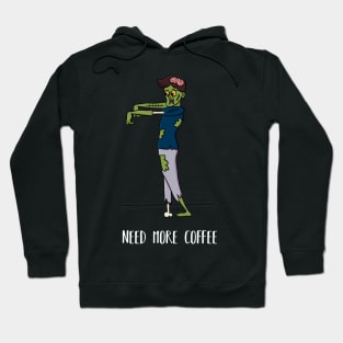 Coffee Zombie Boy Hoodie